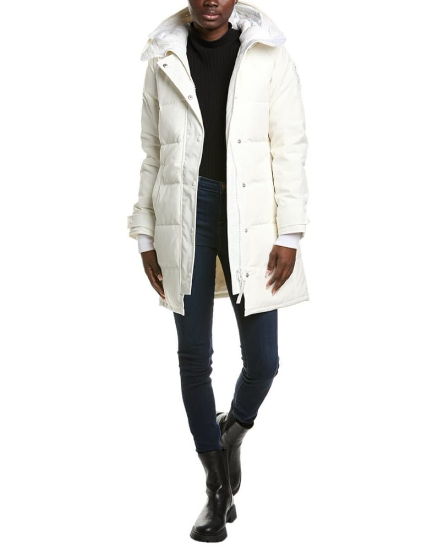 White Canada Goose Coat (worn once) - Image 1