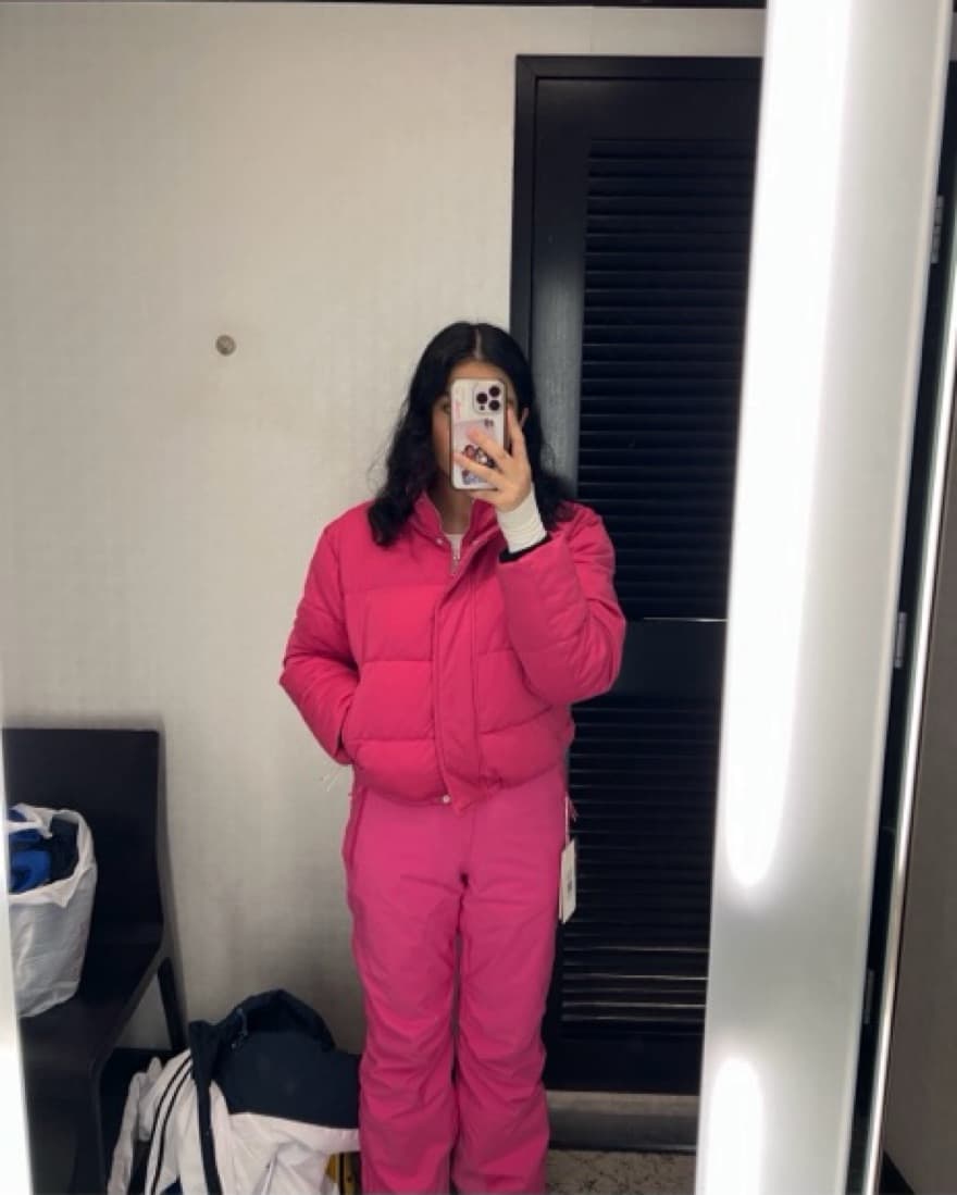 Matching Pink Ski Suit  - Image 2