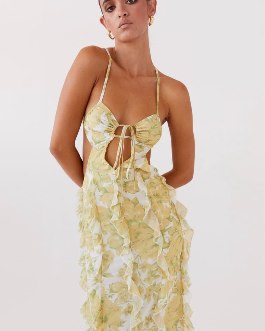 Sunset Kisses Ruffle Maxi Dress - Daffod - Image 5