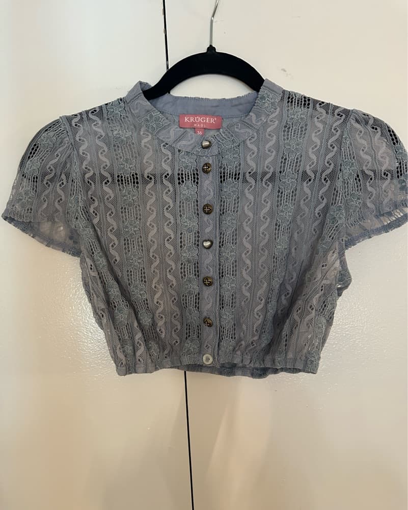 Oktoberfest Kruger Dirndl Blouse Size 36 - Image 1
