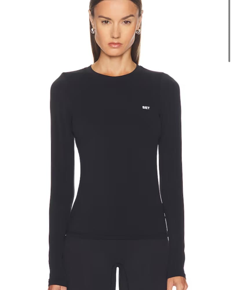 Set Active Long Sleeve Workout Top - Image 1