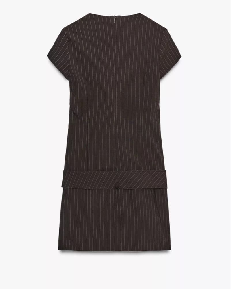 Belted Short Chic Dress - Image 3