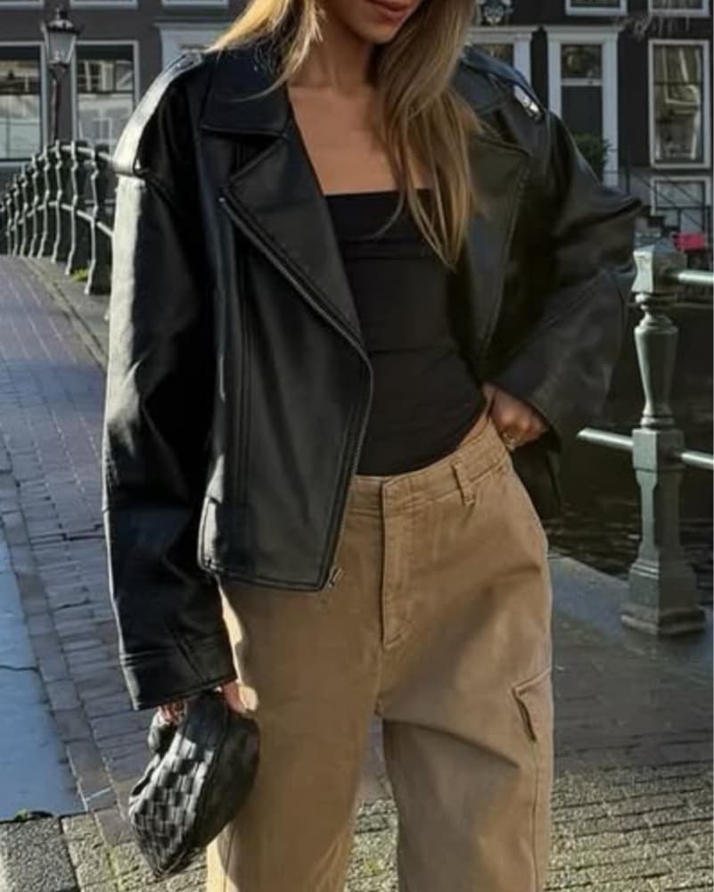 Oak + Fort Leather Jacket - Image 1