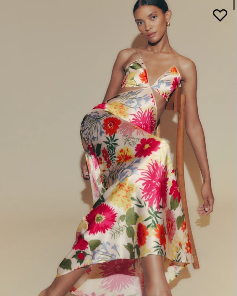 Reformation Poppies Silk Dress  - Image 2