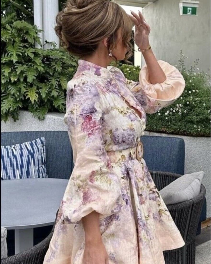 Zimmermann Lyrical Floral Buttoned Mini  - Image 2