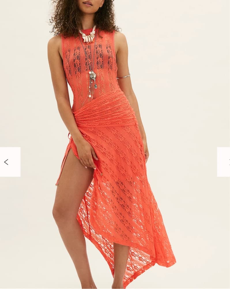 Free People Riviera Lace Midi Dress - Image 1