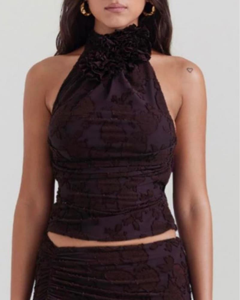 House Of CB Kyra Halter Top Size L+ - Image 2