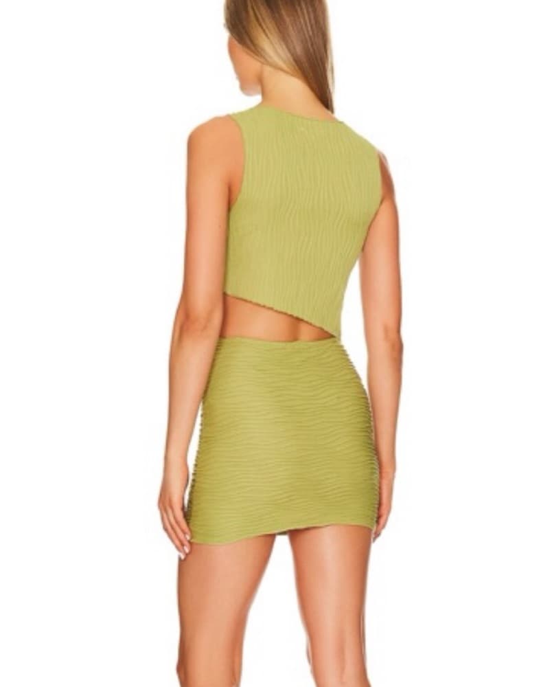 Superdown Eleanor Skirt Set in Olive  - Image 2