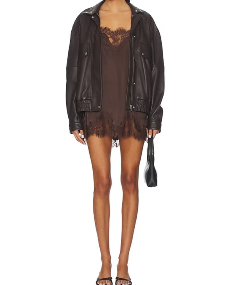 Espresso Brown KAT the label slip dress - Image 4