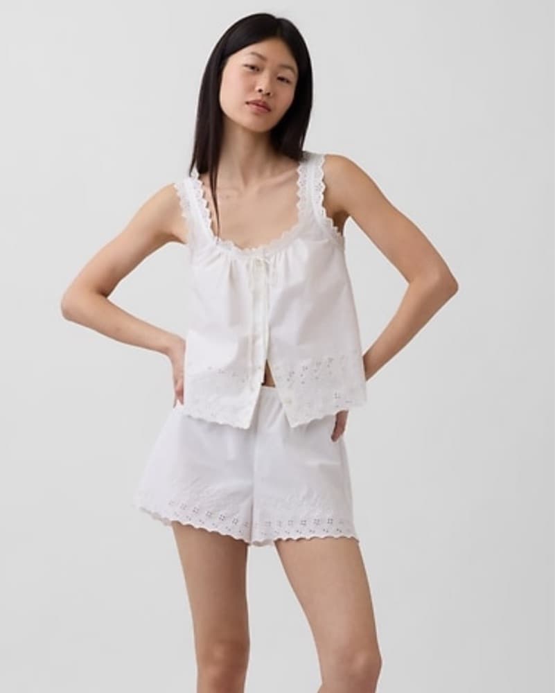 Eyelet Embroidered Matching Set - Image 1