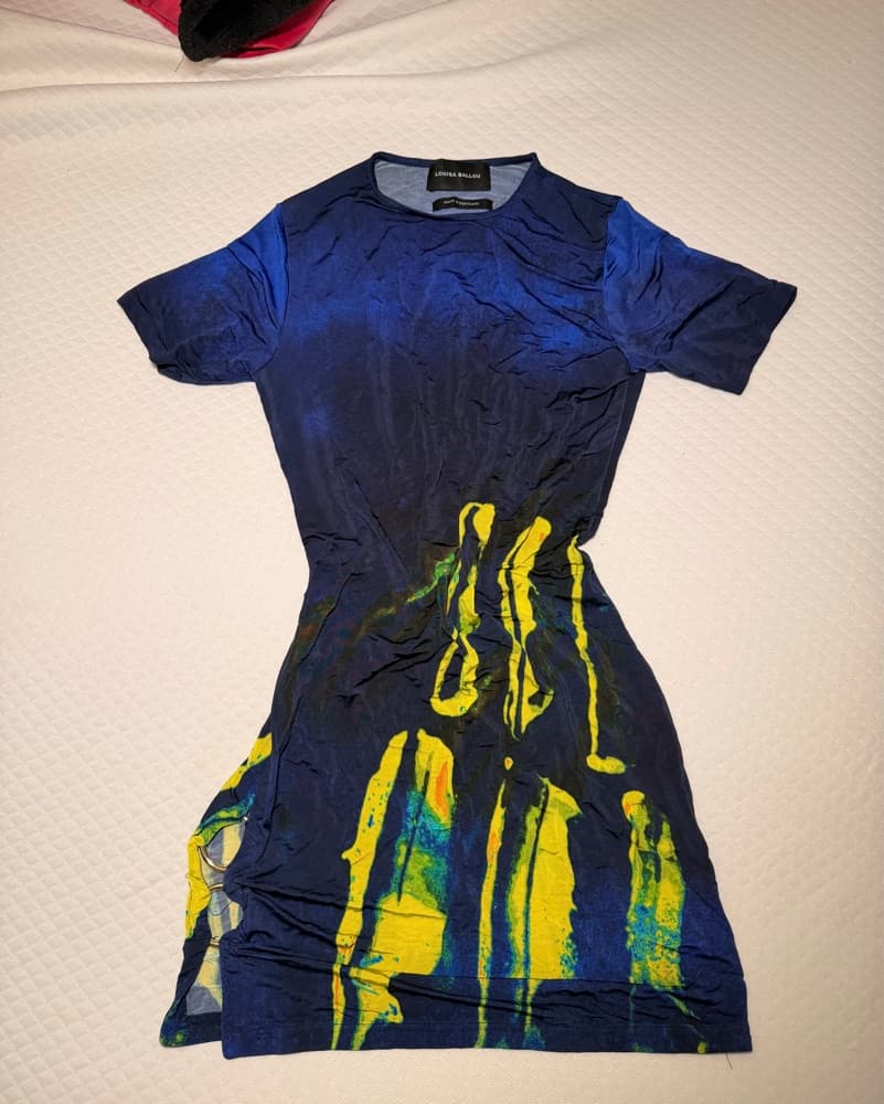 Louisa Ballou - Blue Graphic Dress - Image 4