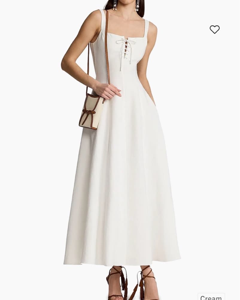 Ralph Lauren Linen White Dress (2) - Image 6