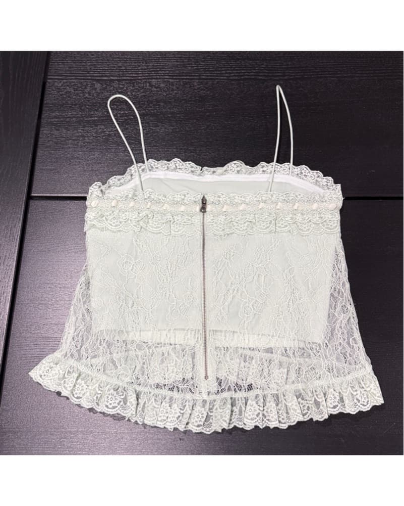 Alice +Olivia Alessia Lace Tank - Image 4