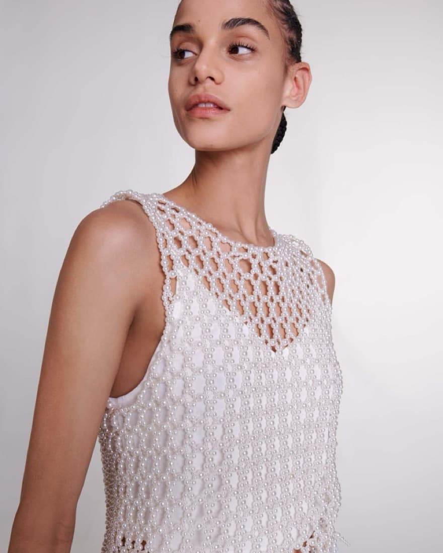 Maje Beaded Top - Image 2