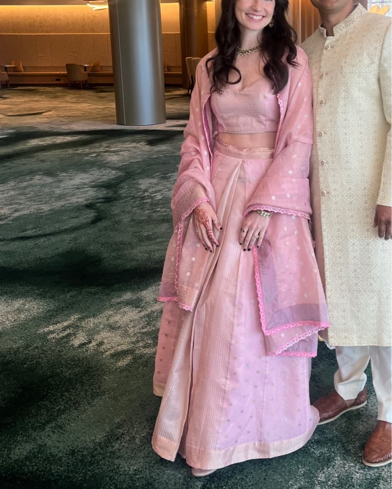 Pink lehenga Indian Outfit - Image 1