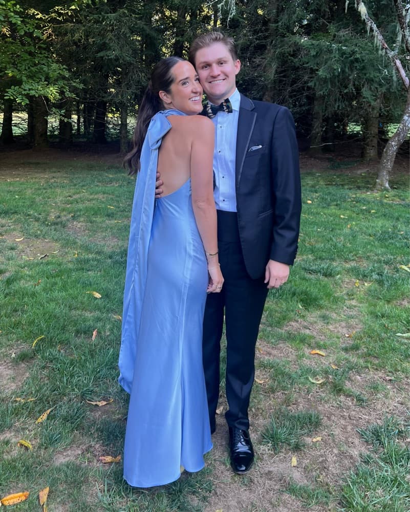 Evianna Gown In Baby Blue - Image 1