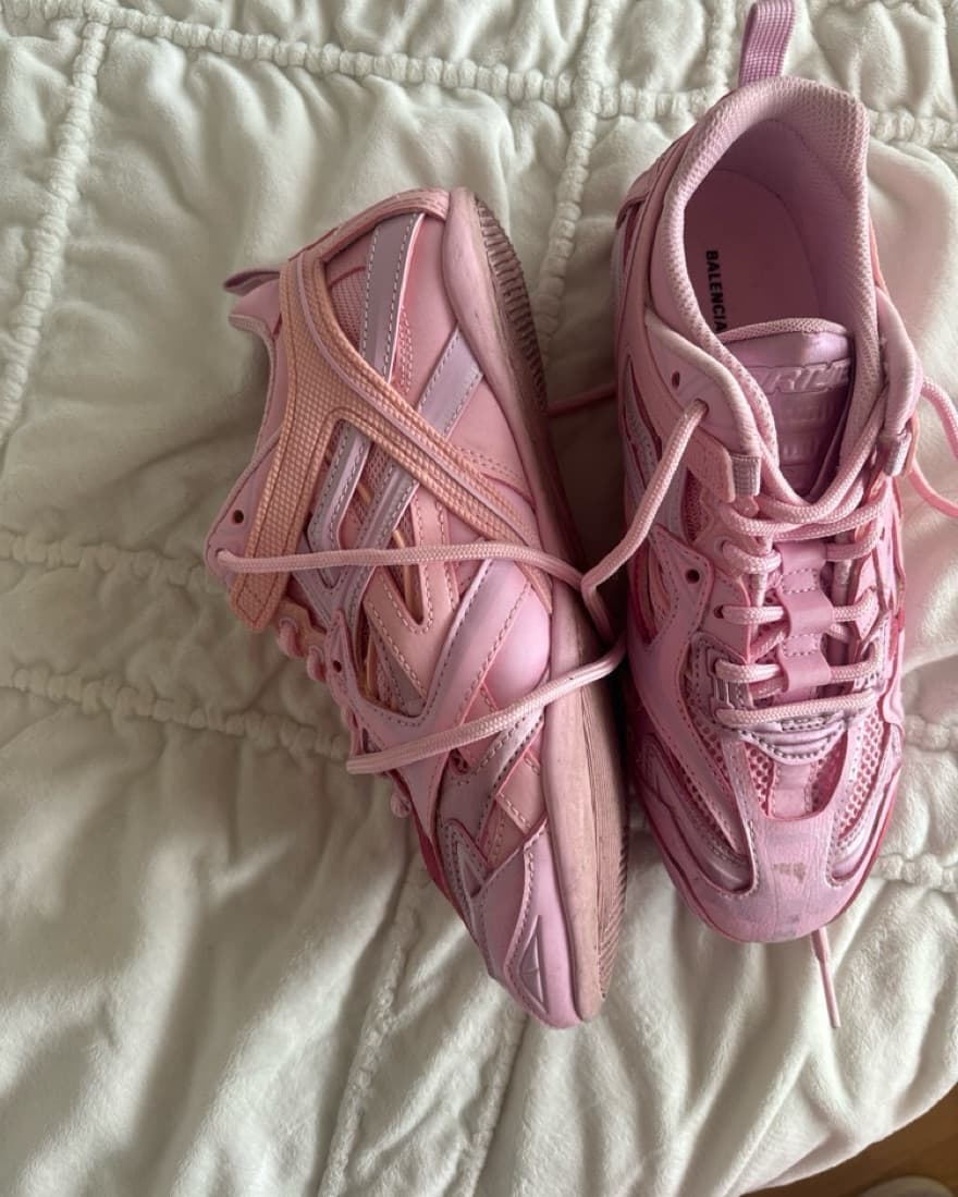 Pink Balenciaga Drive Sneakers - Image 5