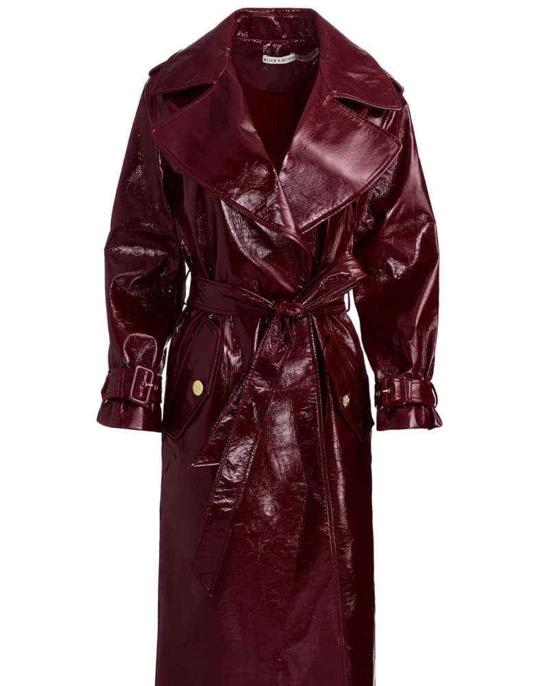 alice + olivia burgundy trench  - Image 2