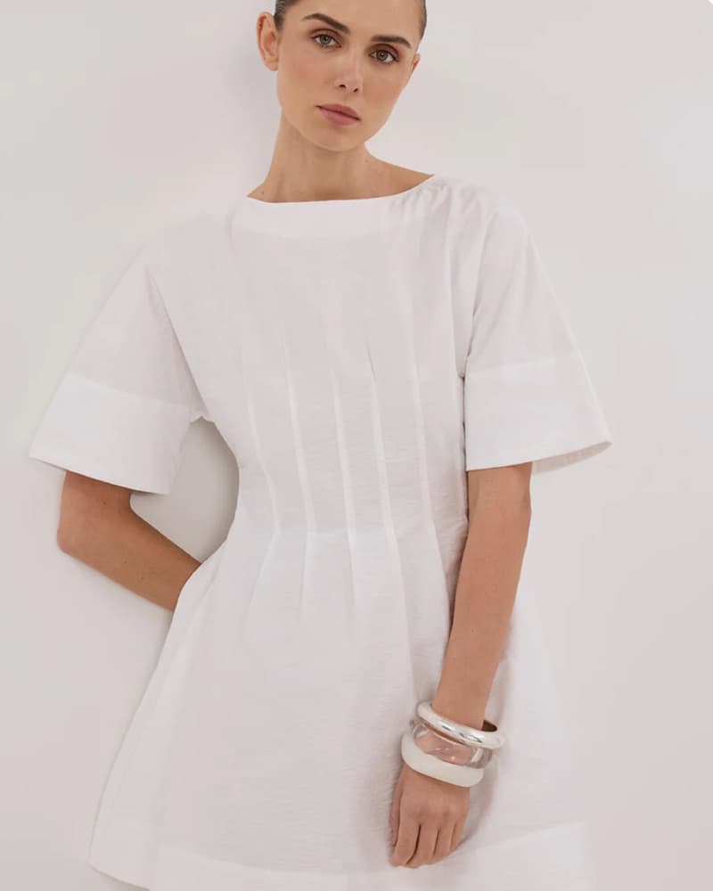 White Dissh Mini Dress - Image 2