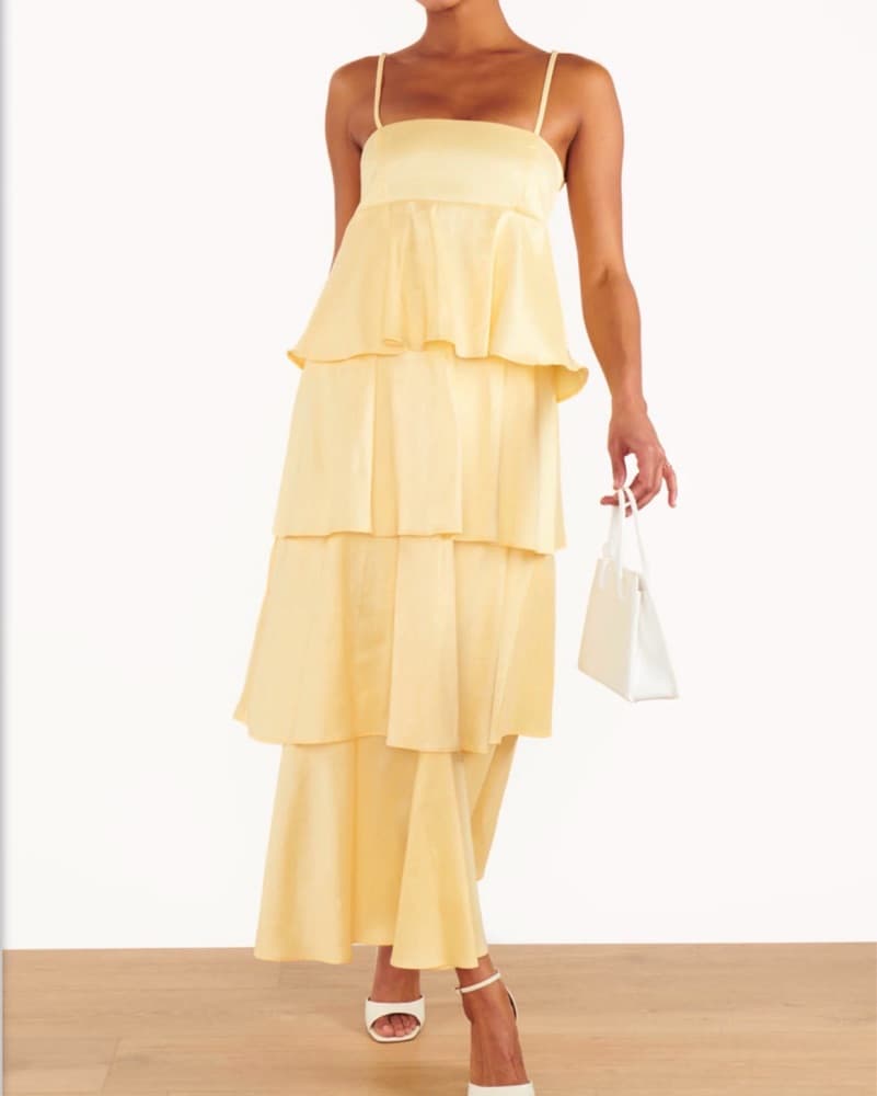 Show Me Your Mumu Meet Cute Dress Yellow - Image 1