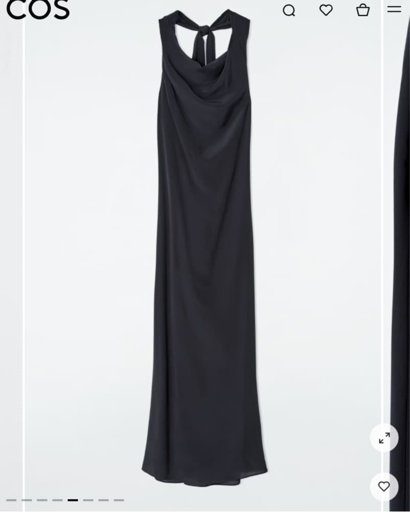 Black Halter Neck Maxi Dress - Image 4