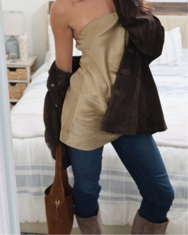 Reformation Quinley Silk Top - Image 3