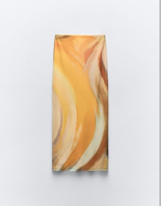 Zara Skirt Orange Marble  - Image 2