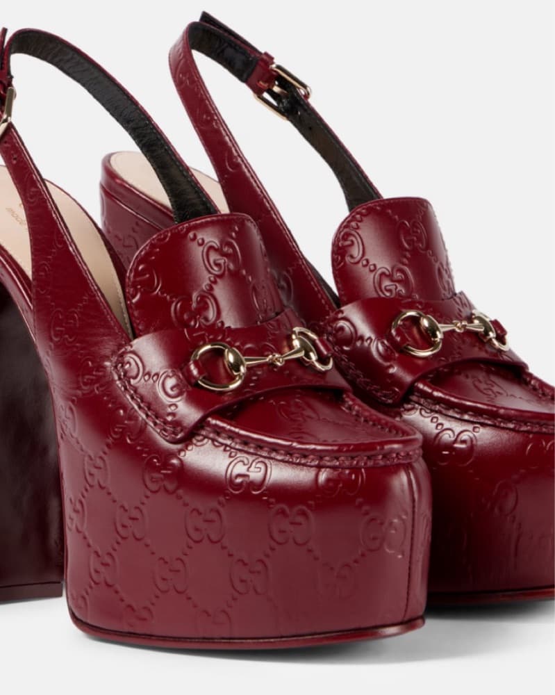 Gucci Platform Slingback Pumps - Image 2