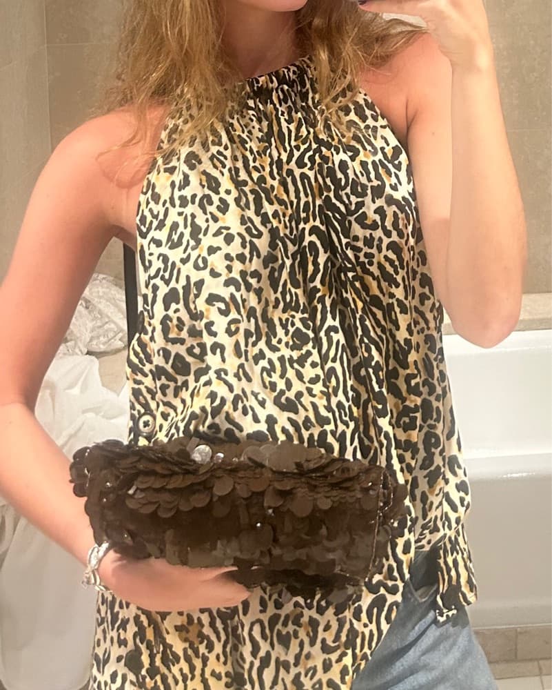 Proenza Schouler Animal Print Blouse - Image 4
