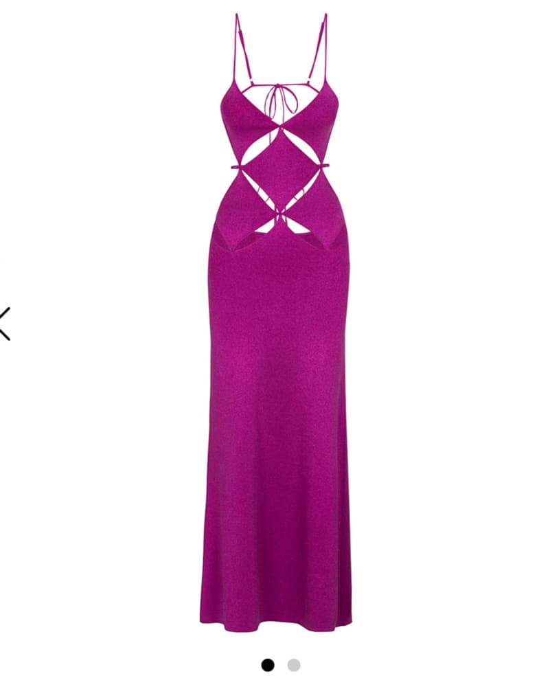 Delfi Collective Gaia Dress In Magenta - Image 4