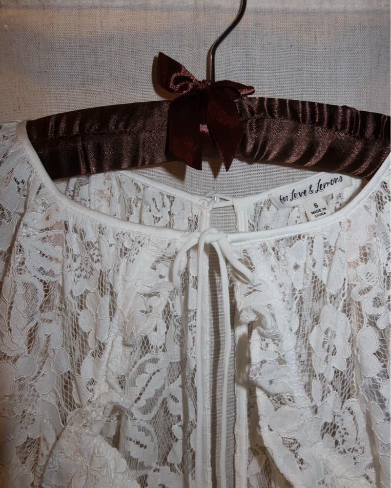 For Love & Lemons White Lace Dress - Image 3