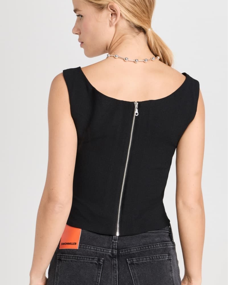 Miaou Black Imogene Corset Top - Image 2