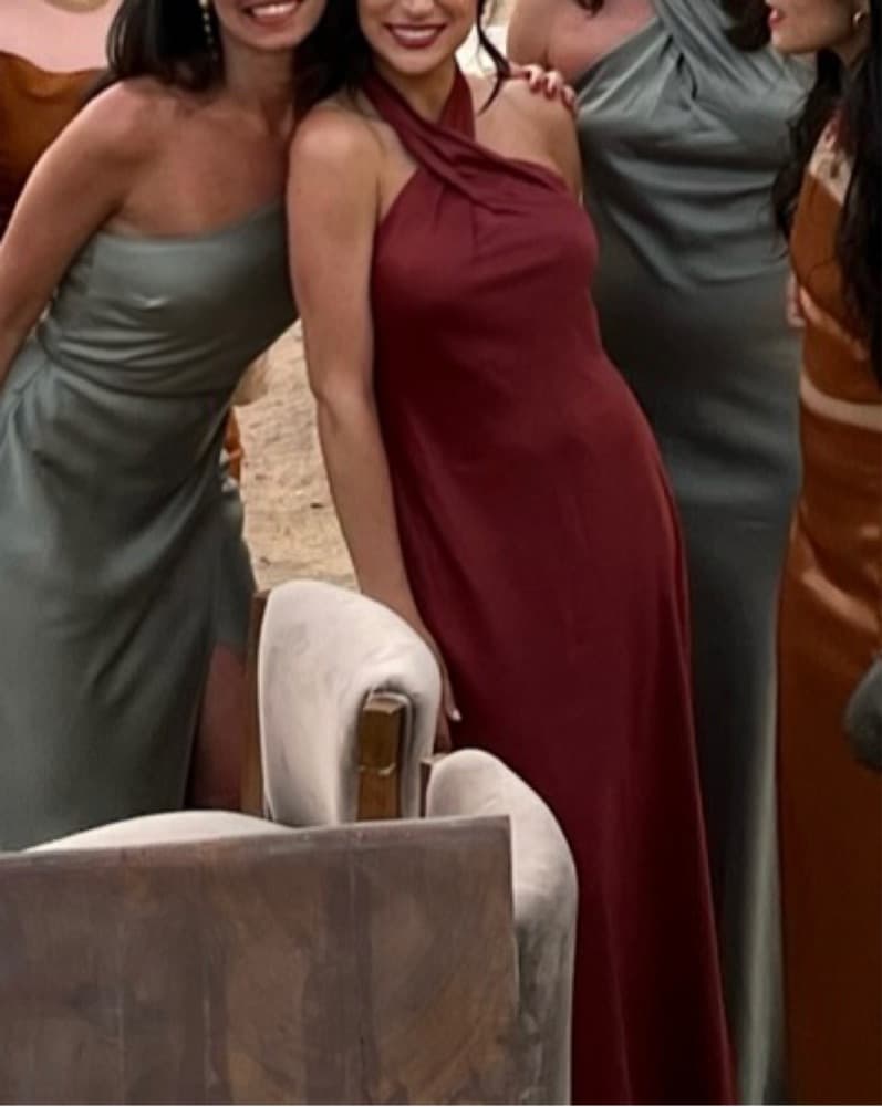 BHLDN Ruby Twist Halter Satin Gown - Image 2