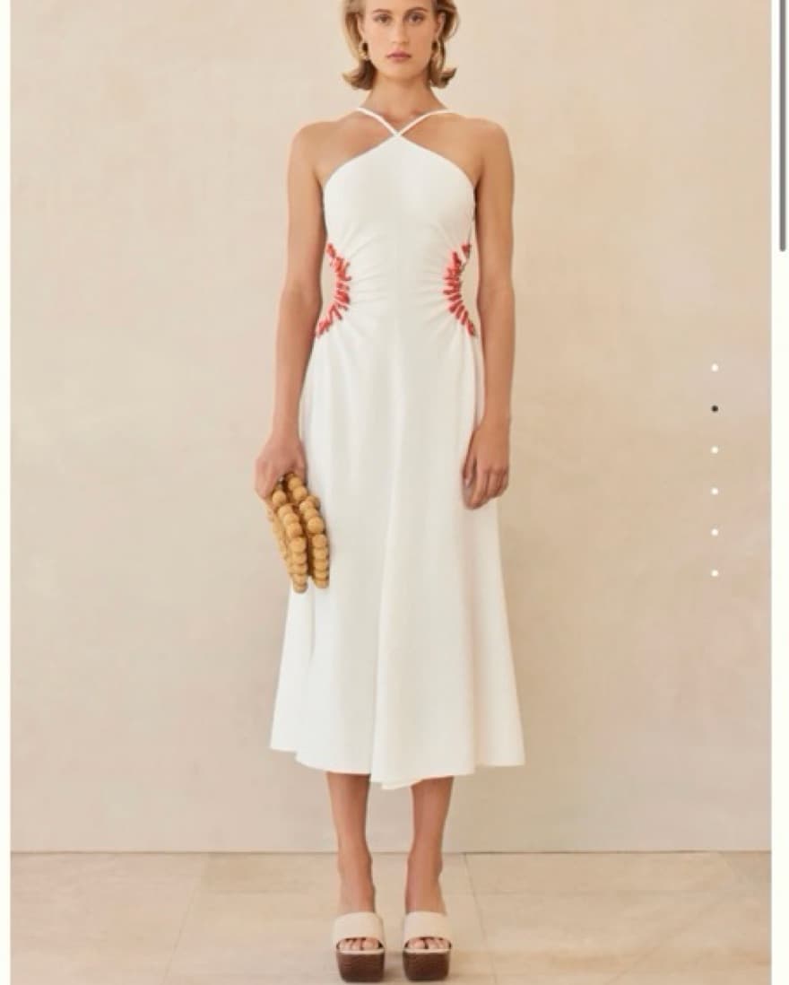 Cult Gaia Silvia Beaded Cut Out Dress - Image 1