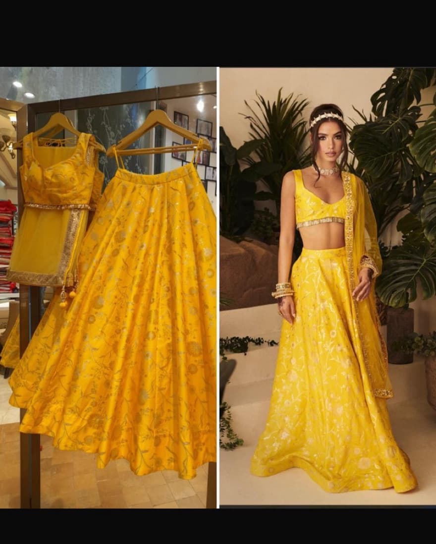 yellow lehnga - Image 2