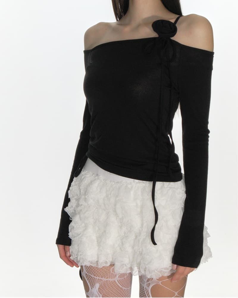 Boho Chic Ruffle Mini Skirt - Image 1