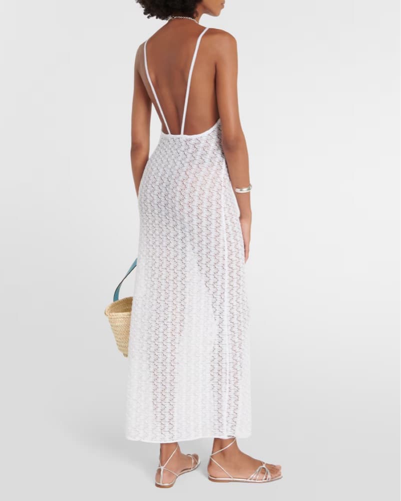 $650 Missoni White Cover Up Dress - Image 5