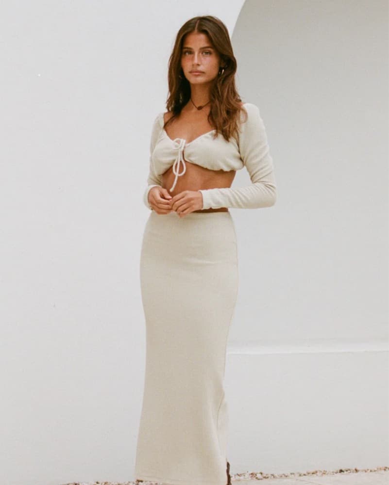 Sabo Skirt Two Piece Knit Skirt Set - Image 1