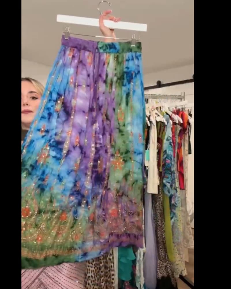 Vibrant Tie-Dye Maxi Skirt - Image 2