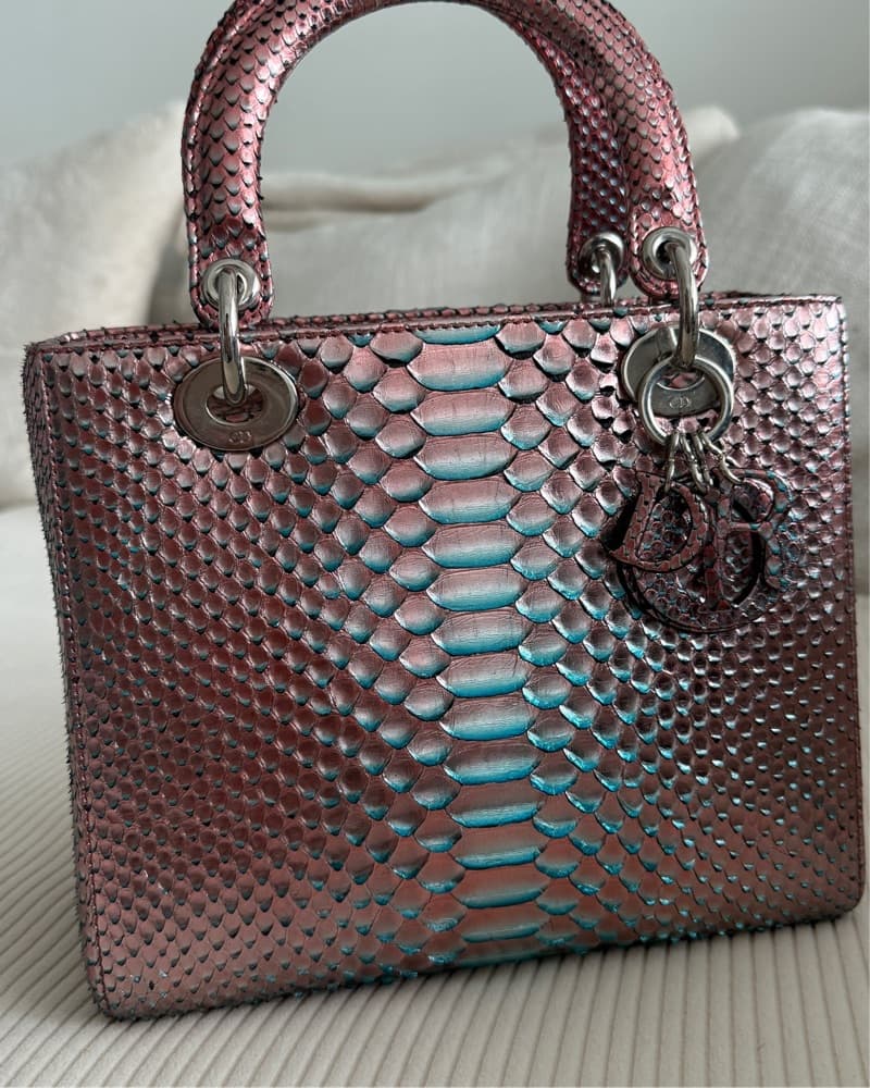 Pink Python Limited Edition Lady Dior - Image 1