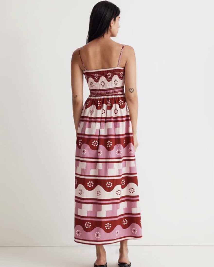 Madewell Theo Midi Dress Geodaisy Batik  - Image 3