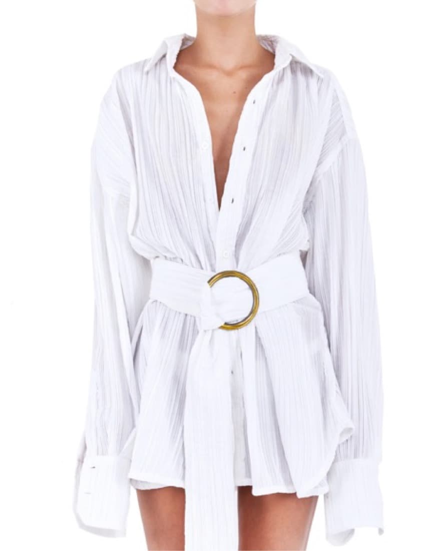 Bamba Swim Titan Dress In White - Image 3