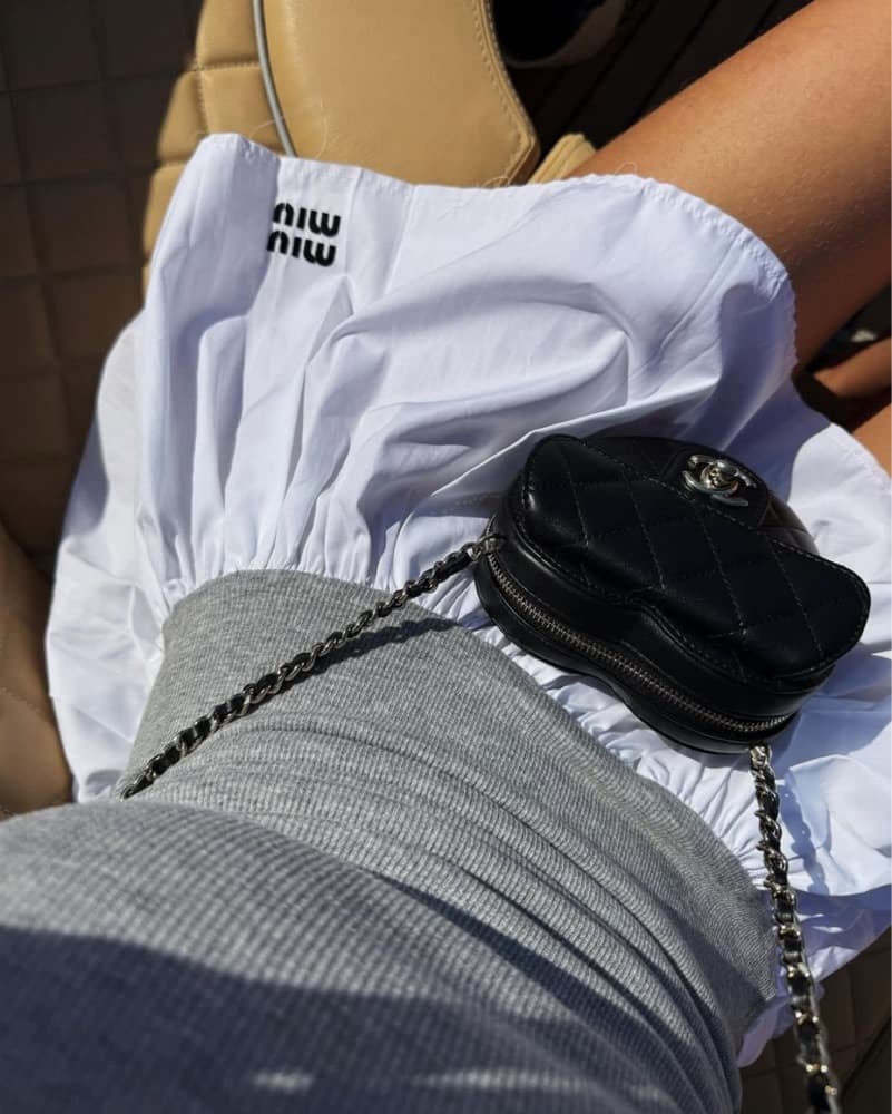 Miu Miu Grey White Dress - Image 3