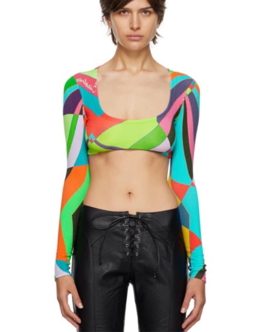 Siedres pucci inspired crop top  - Image 1
