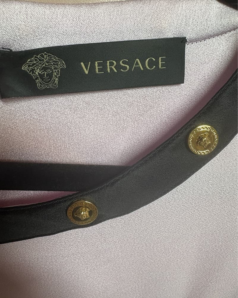 Pink Versace Logo Studded Dress - Image 3