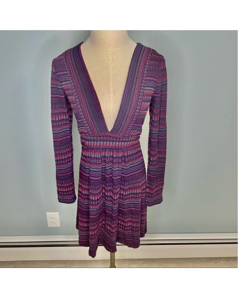 Amanda Uprichard Patterned Knit Dress - Image 1