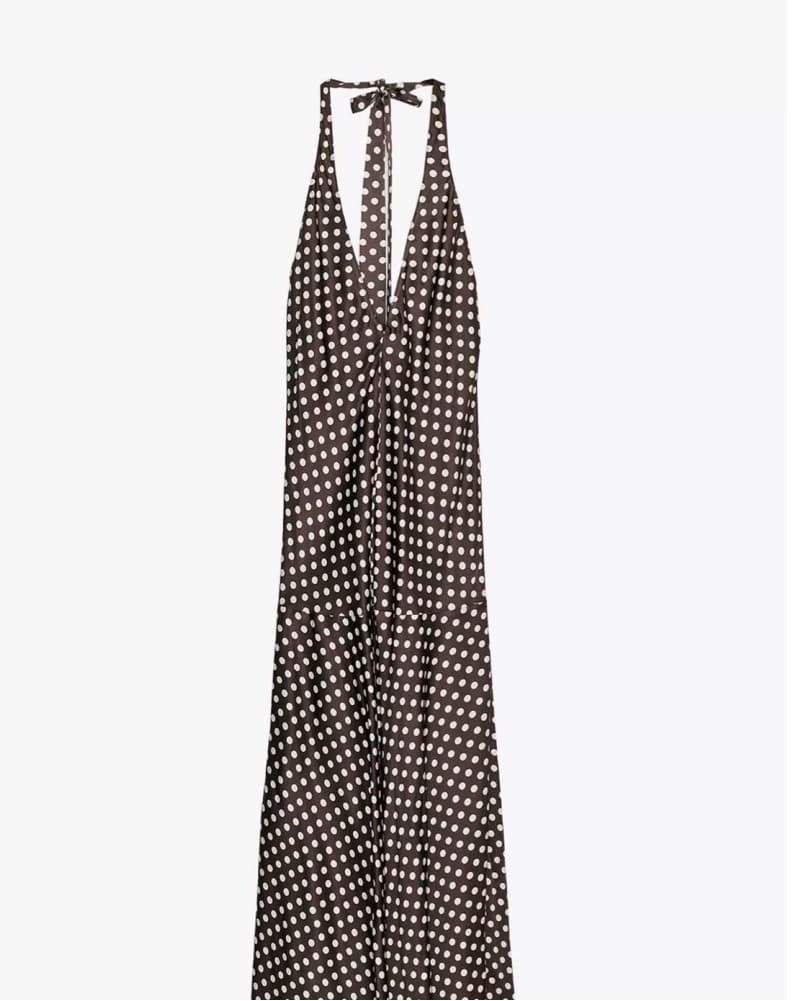 Zara Brown Polka Dot Dress - Image 2