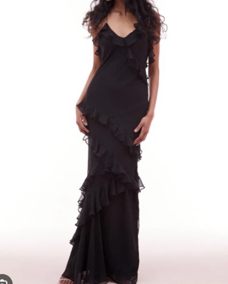 LoveShackFancy Black Rialto Dress - Image 1