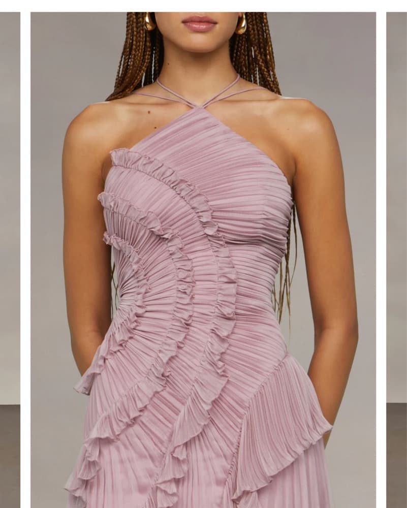 Amur Lorelie Halter Gown Size 0 - Image 4