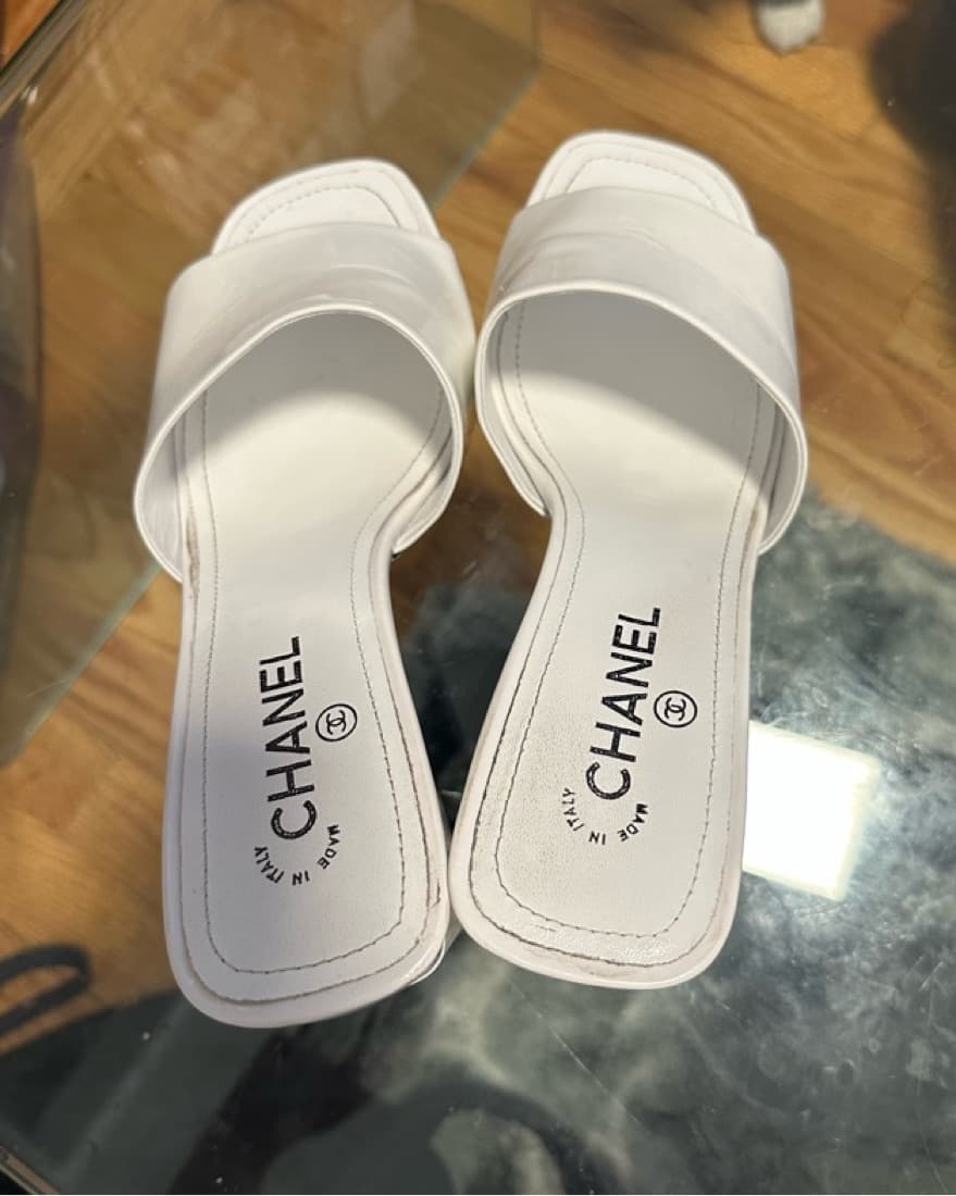 Chanel Sandles Block Heels  - Image 3